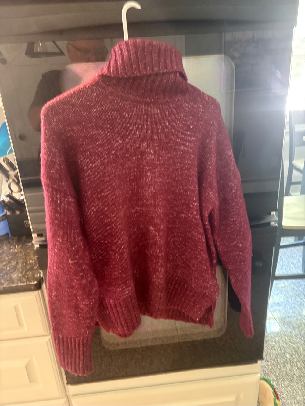 Banana Republic Cozy Burgundy Turtleneck Sweater Women’s Petite Small